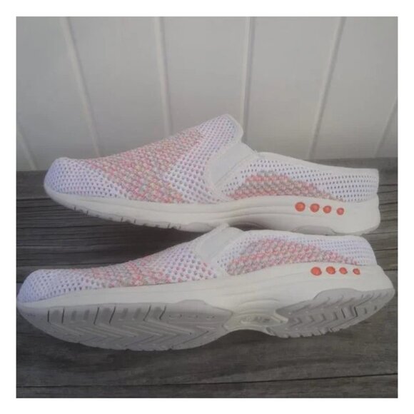 Easy Spirit "Takeknit9" Clog Slip-On Mules White Multi-Colors Shoes Size 11M - Picture 4 of 6